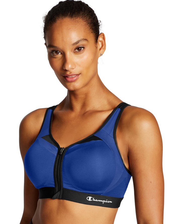 Sujetador Deportivo Champion Mujer - Motion Control Zip Front ( Azules ) 7596813-NW